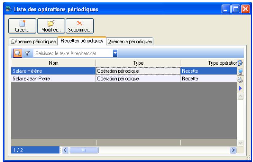 CIEL COMPTES PERSONNELS 3 - LA LIST DES OPERATIONS PERIODIQUES - 1