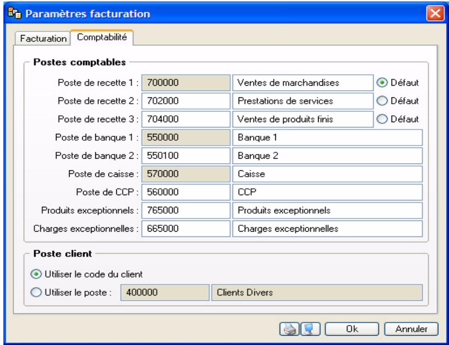 CIEL DEVIS FACTURES 5 - Onglet Comptabilité - 1