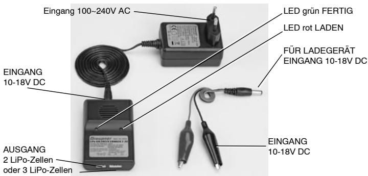 GRAUPNER LIPO BALANCER CHARGER 2-3S - Komponenten und Zubehor - 1