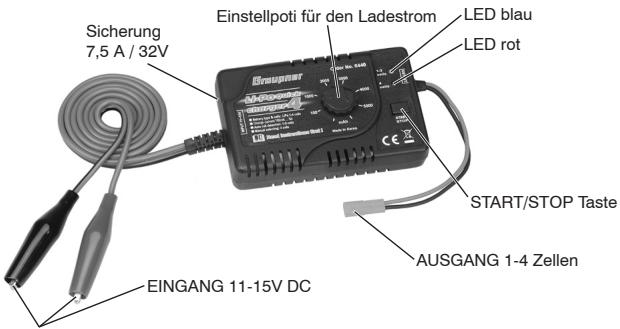 GRAUPNER LIPO-QUICK-CHARGER 4 - Koponenten und Zubehor - 1