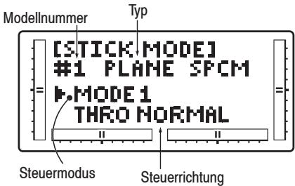 GRAUPNER MX-12 - Steueranordnung (Stick Mode) - 1
