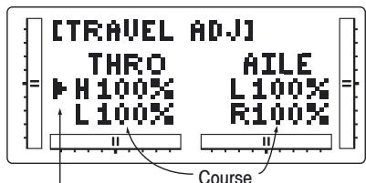 GRAUPNER MX-12 - Course du servo (travel adjust) - 1
