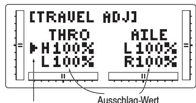 GRAUPNER MX-12 - Servoweg Anpassung (Travel Adjust) - 1