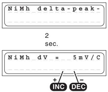 GRAUPNER ULTRA TRIO PLUS 14 - NiMh-Delta-Peak (-  Peak) trigger voltage - 1