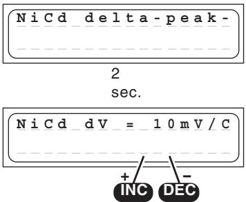 GRAUPNER ULTRA TRIO PLUS 14 - NiCd-Delta-Peak (-  Peak) trigger voltage - 1
