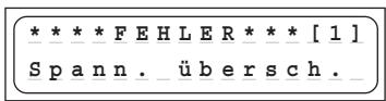 GRAUPNER ULTRA TRIO PLUS 14 - Fehler- und Warnmeldungen - 5