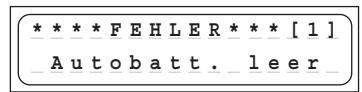 GRAUPNER ULTRA TRIO PLUS 14 - Fehler- und Warnmeldungen - 1