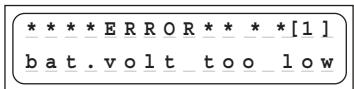 GRAUPNER ULTRA TRIO PLUS 14 - Error messages and warnings - 6