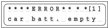 GRAUPNER ULTRA TRIO PLUS 14 - Error messages and warnings - 1