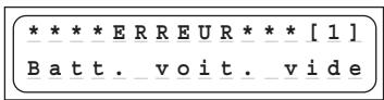 GRAUPNER ULTRA TRIO PLUS 14 - Avertissements d'erreur - 1