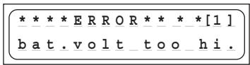 GRAUPNER ULTRA TRIO PLUS 14 - Error messages and warnings - 5