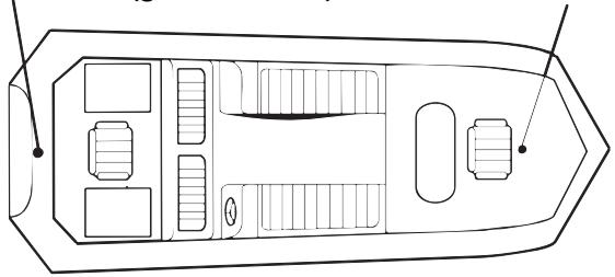 EAGLE CUDA 242 PORTABLE - Essais déterminant le meilleur emplacement pour l'installation du transducteur - 1