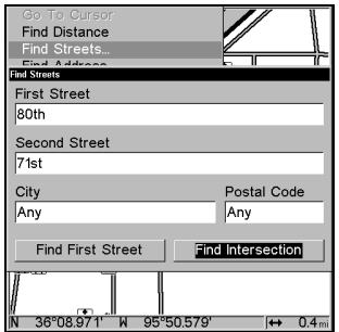 EAGLE SEACHARTER 480DF - Rechner une Intersection - 1