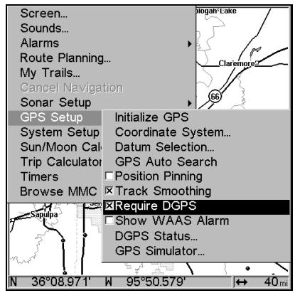 EAGLE SEACHARTER 480DF - Utilisation du DGPS (SeaCharter 480DF uniquement) - 2