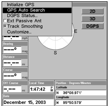 EAGLE SEACHARTER 480DF - Recherche Automatique des Satellites - 1