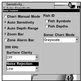 EAGLE SEACHARTER 480DF - Options et Autres Fonctions du Sonar - 3