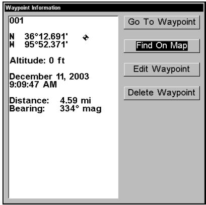 EAGLE SEACHARTER 480DF - Rechner des Waypoints - 7