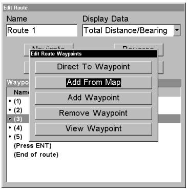 EAGLE SEACHARTER 480DF - Modifier les Points de Repères d'un Itinéraire - 1