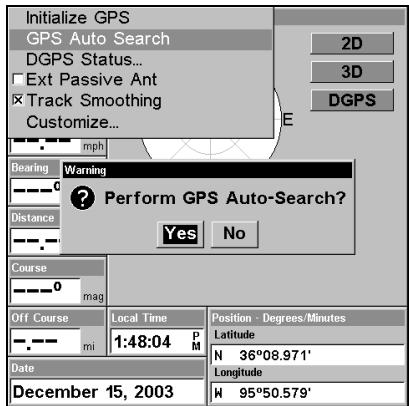 EAGLE SEACHARTER 480DF - Recherche Automatique des Satellites - 2