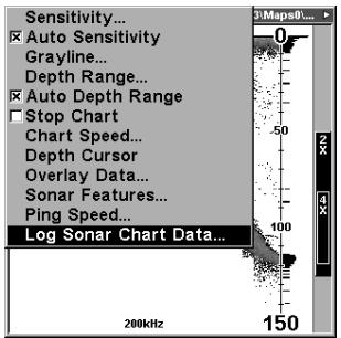 EAGLE SEACHARTER 480DF - Enregistrer les données graphiques du Sondeur - 1