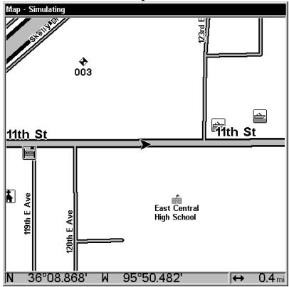 EAGLE SEACHARTER 480DF - Créer un Waypoint à partir de votre Position Actuelle - 4
