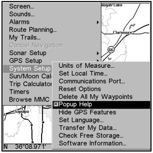 EAGLE SEACHARTER 480DF - Fenêtres d'Aide - 1