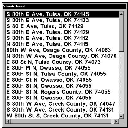 EAGLE SEACHARTER 480DF - Chercher une rue - 5