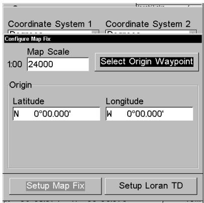 EAGLE SEACHARTER 480DF - Pour configurer Map Fix: - 1