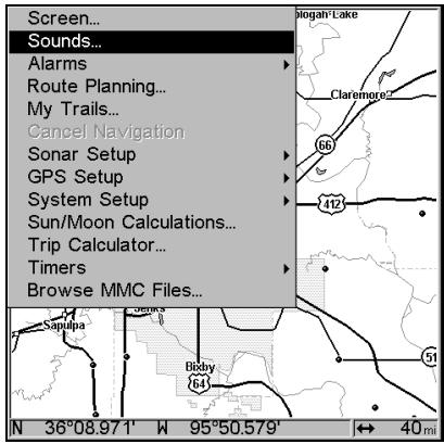 EAGLE SEACHARTER 480DF - Sons et Styles des Alarmes - 1