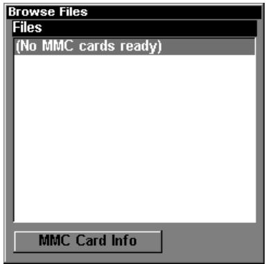 EAGLE SEACHARTER 480DF - Vérifier les Fichiers MMC et l'espace libre - 2