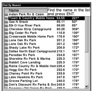 EAGLE SEACHARTER 480DF - Rechercher des Attractions (Map Places) ou des Centres d'Intérêts (POI) - 5