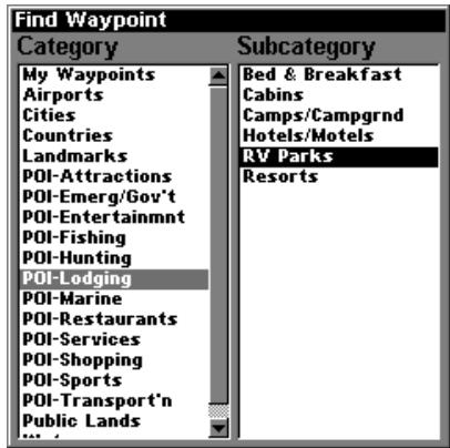 EAGLE SEACHARTER 480DF - Rechercher des Attractions (Map Places) ou des Centres d'Intérêts (POI) - 2