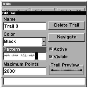 EAGLE SEACHARTER 480DF - Changer le Motif d'un Trace - 1