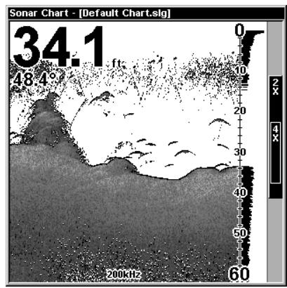 EAGLE SEACHARTER 480DF - Pour régler le niveau de Clarté en Surface: - 4