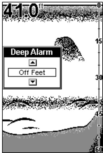 EAGLE SEAFINDER 240DF - Alarme de Haut-Fond (Deep Alarm) - 1