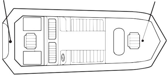 EAGLE SEAFINDER 245DS - Position du Transducteur (vitesse lente) - 1