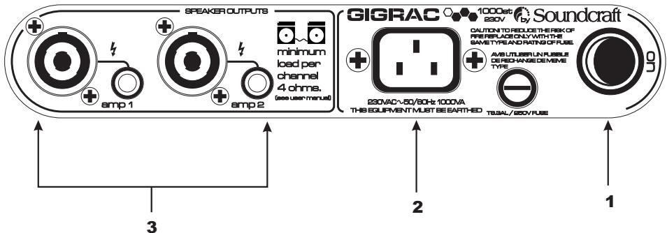SOUNDCRAFT GIGRAC 1000ST - Face arrière - 1
