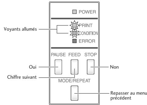 CITIZEN CLP-621 - Menu de configuration de l'imprimante - 1