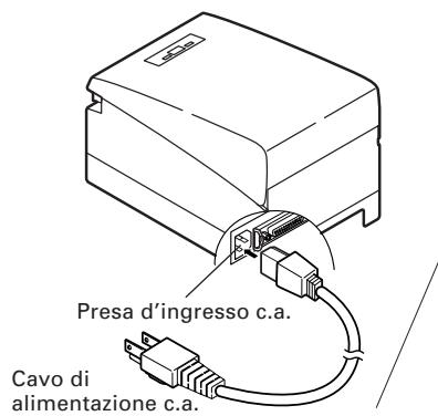 CITIZEN CT-S2000DC - Collegamento del cavo di alimentazione c.a. - 1