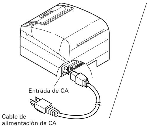 CITIZEN CT-S4000DC - Conexión del Cable de Alimentación de CA - 1