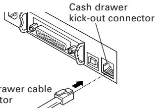 CITIZEN CT-S4000DC - Connecting the Cash Drawer - 1