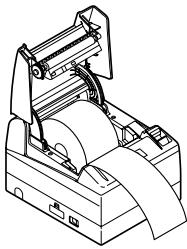 CITIZEN CT-S4000M - Setting/Replacing the paper roll - 2
