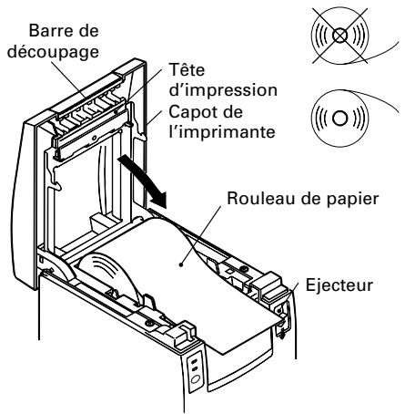 CITIZEN CBM1000II - Mise en place/remplacement des rouleaux de papier - 1