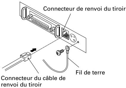 CITIZEN CBM1000II - Branchement du connecteur de renvoi du tiroir - 1