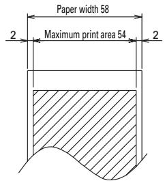 CITIZEN CBM1000II - Print Paper Specifications and Print Position - 2