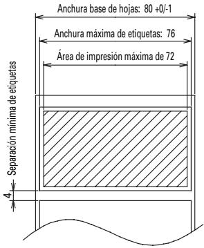 CITIZEN CBM1000II - Hoja tírmica para etiquetas (detección de separación de etiquetas) * Sólo L-Spec. - 1
