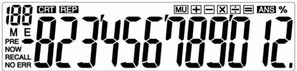 CITIZEN CT-500JP - Les SIGNES de l'affichage ont les significations qui suivent : - 1