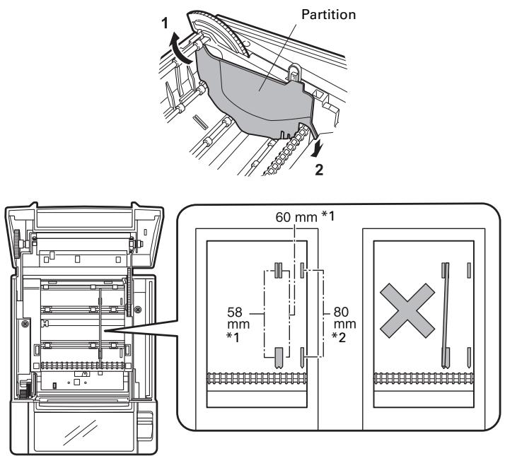 CITIZEN CT-S601 - Partition for Paper Roll - 1