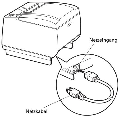 CITIZEN CT-S601 - Anschlieben des Netzkabels - 1