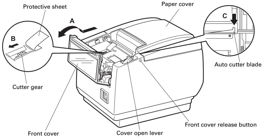 CITIZEN CT-S601 - Clearing a Cutter Lock (2) - 1